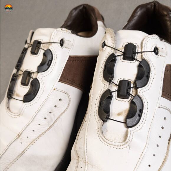 Contour Series By FootJoy Golf Shoes White Brown Lace-Up Low Top Men's Size 10.5 - Picture 12 of 15